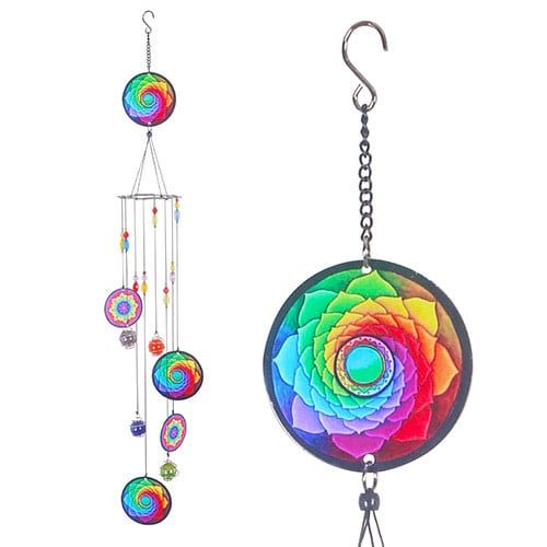 Chime/Mobile Spiral Flower of Life 30&quot; Metal