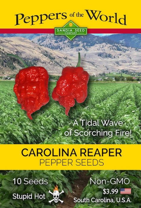 Seed Pepper Carolina Reaper Red Heirloom - Capsicum chinense