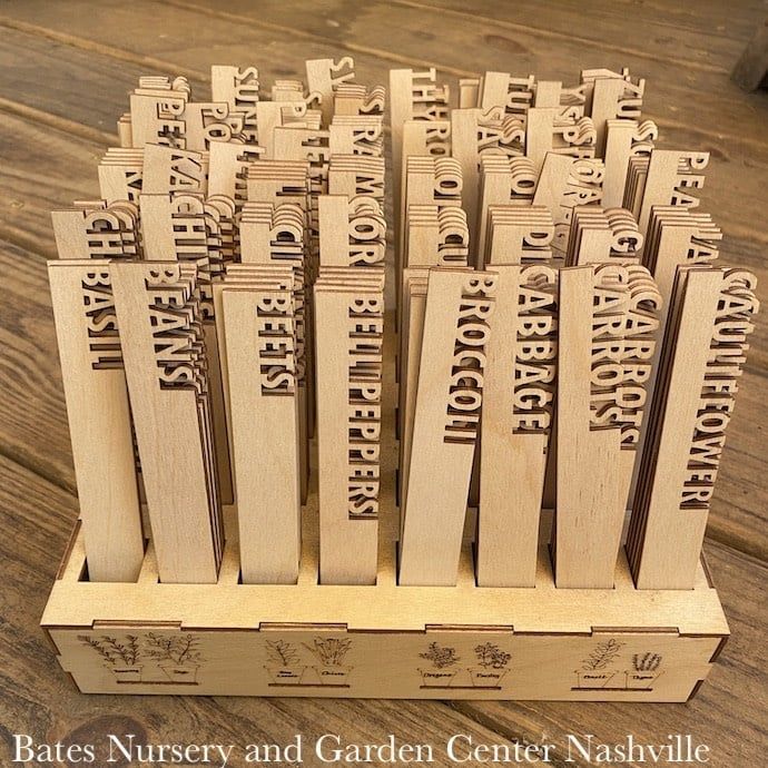 Plant Pick / Garden Marker Veggie/Herb/Funny Wood 6H