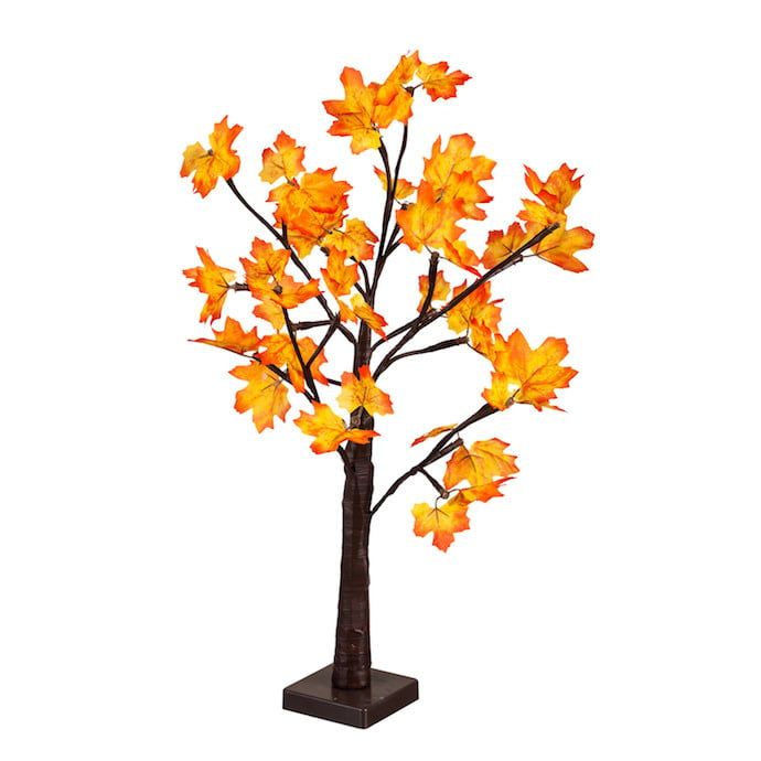 Halloween/Fall Decor LED Maple Tree 24&quot;H