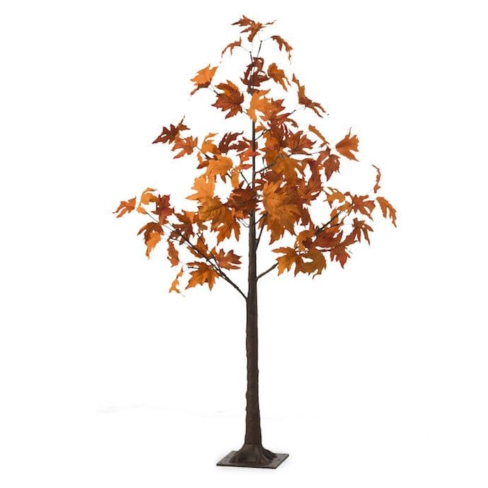Halloween/Fall Indoor/Outdoor LED Maple Tree w/48 Lights Plastic/Metal 48&quot;H