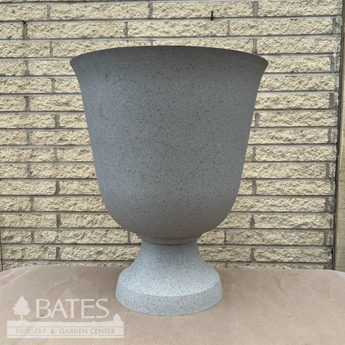 Pot /Urn HC 19&quot; Tribeca Urn White Limestone Stone Lt Wt