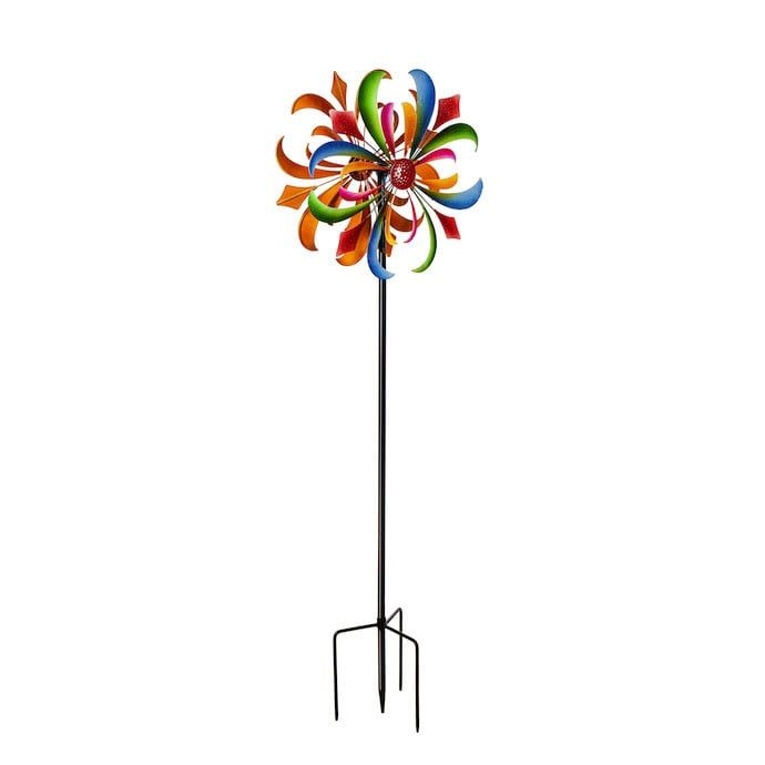 Wind Spinner / Garden Stake Wish Dragon Metal 75H
