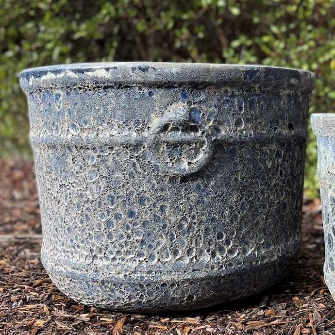 Pot Karena Ring on Ring Planter Sml 17x14 Atlantis Blue or Brown