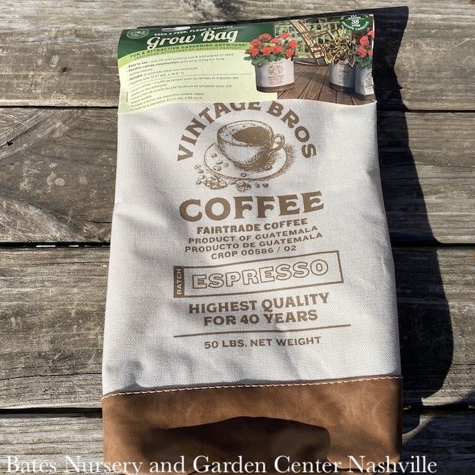 Grow Bag /Grow Pot 10gal Feed &amp; Seed Flour &amp; Coffee w/Handles 12x16 Panacea