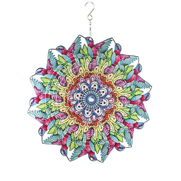 Hanging Wind Spinner Illusion Hummingbird