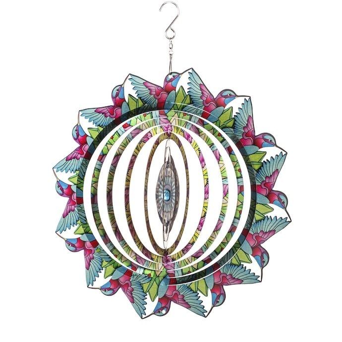 Hanging Wind Spinner Illusion Hummingbird