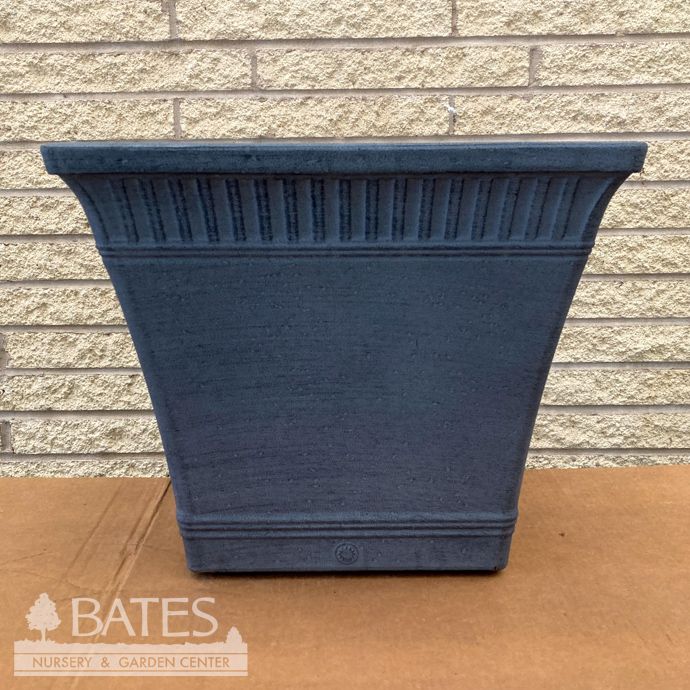 Pot Square Taper w/Doric Band  16.75x14 Asst Lightweight Planter