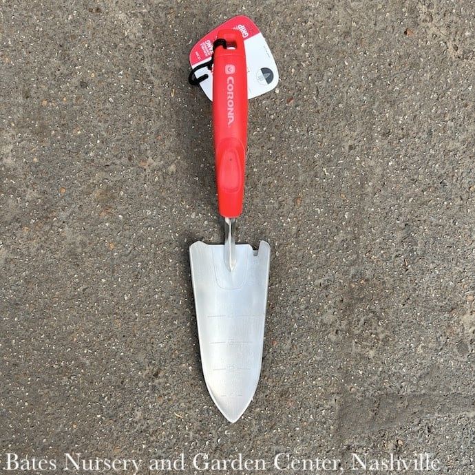 Corona ComfortGel Hand Trowel /Transplanter Ergogrip w/Red Handle Premium Stainless Steel
