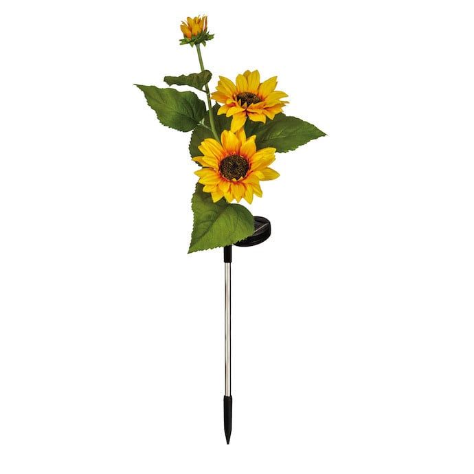 Garden Stake Triple Sunflower Solar 36H