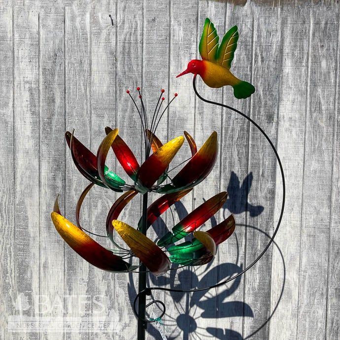 Wind Spinner / Garden Stake Jubilee Hummingbirds 84H