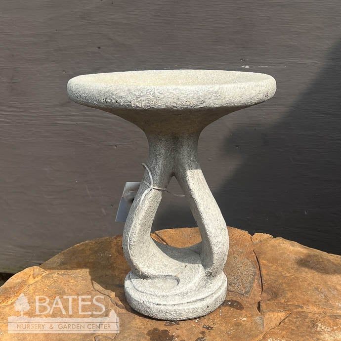 Birdbath Petite One Piece Ribbon 15hx12w