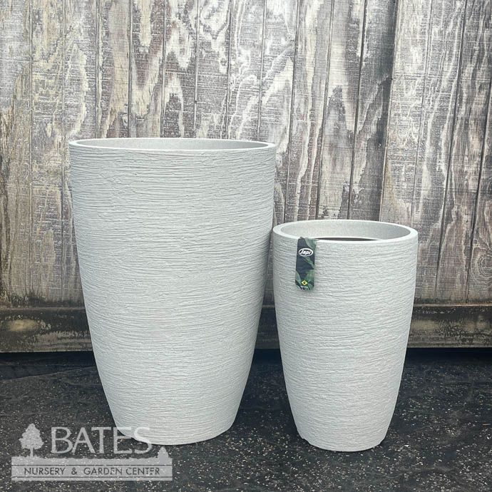 Pot Modern Tall Conic Planter Lrg 20.75x30 Sandstone Lt Wt Japi