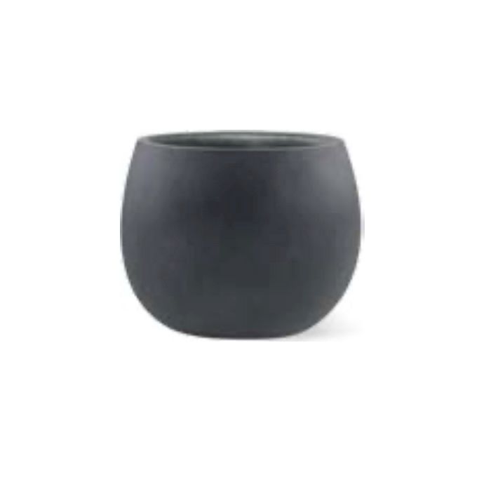 Pot Haku Bowl Planter Lrg 21.8x17.8 Lead Fiberglass