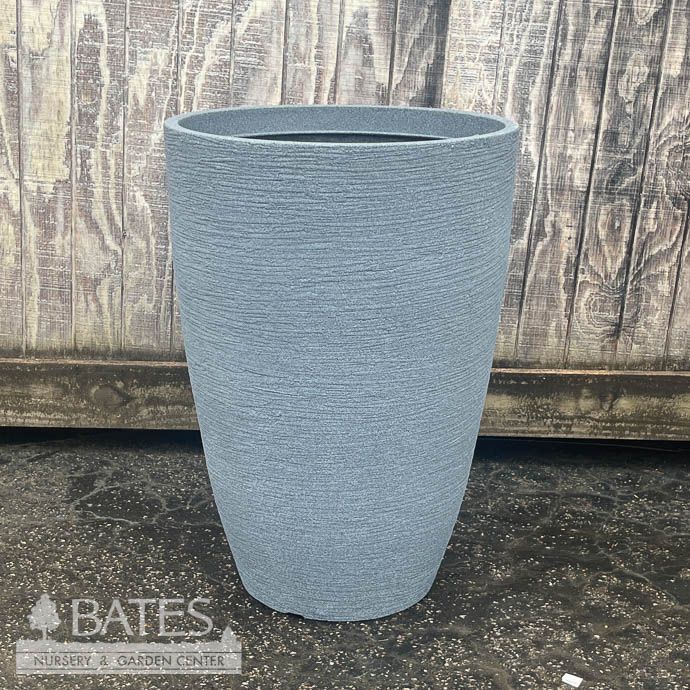 Pot Modern Tall Conic Planter Lrg 20.75x30 Charcoal Lt Wt Japi