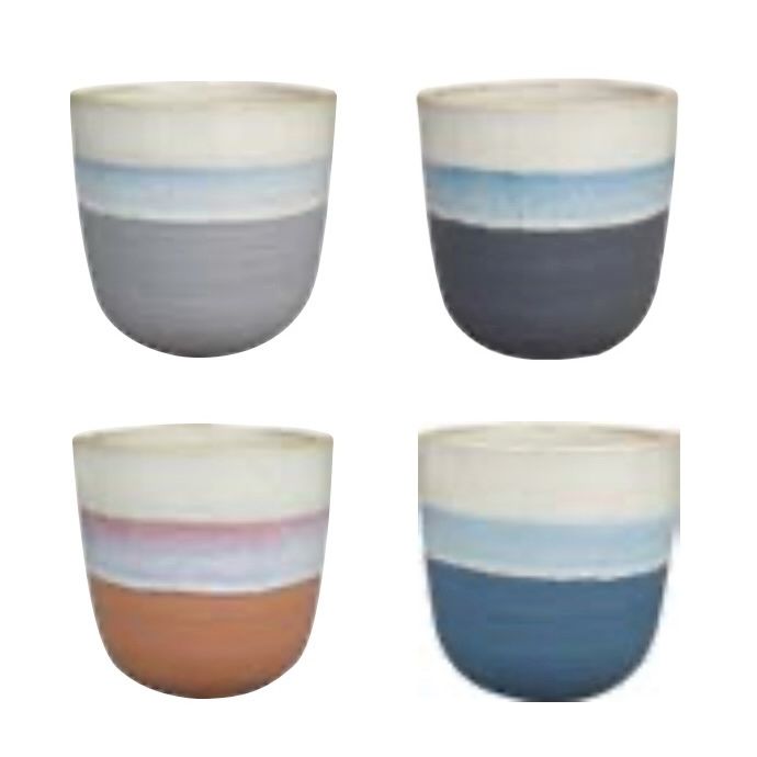Pot Pascani Egg Pot 5x4.8 Multi-Tone Asst