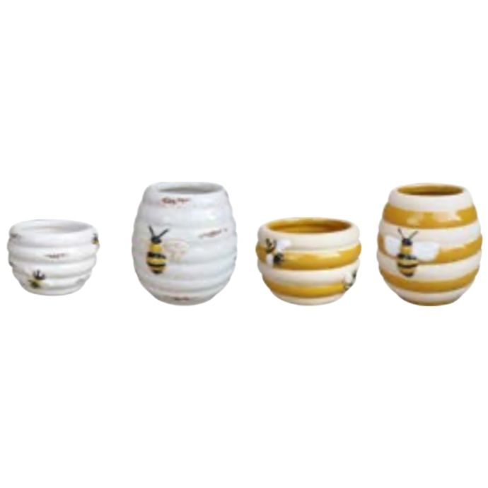 Pot Bee Planter Sml 3x2 Asst