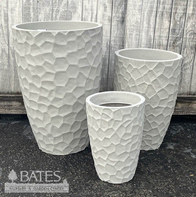 Pot Prisma Tall Conic Planter Lrg 20.75x30 Sandstone Lt Wt Japi