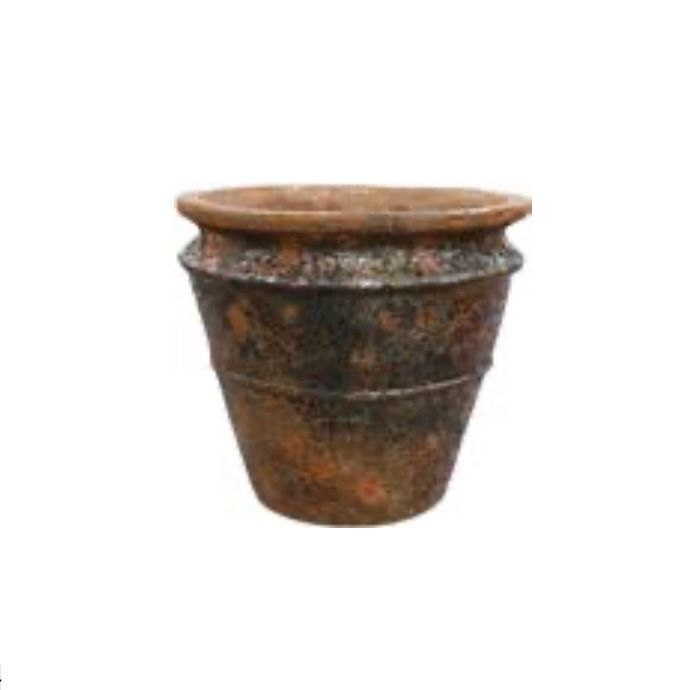 Pot Atlantis Karpos Jar Sml 16x13 Atlantis Rustic Red