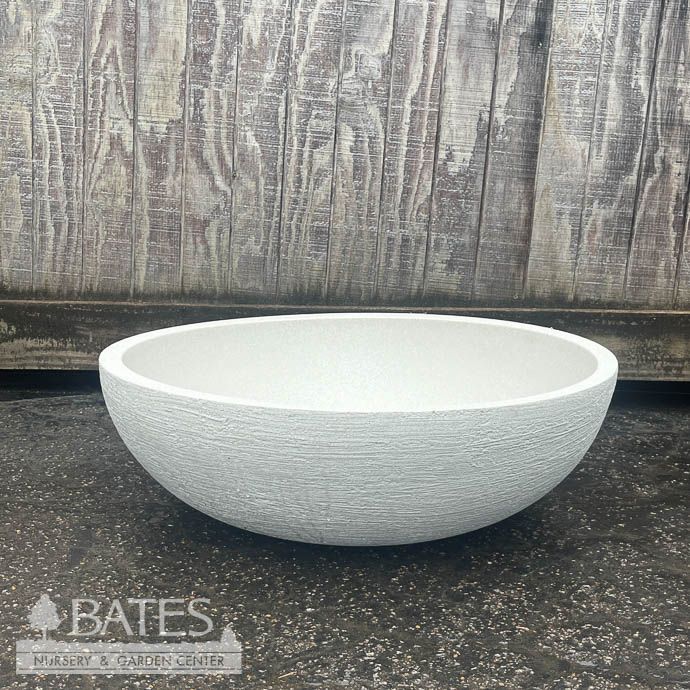 Pot European Bowl Lrg 29.5x9 Sandstone Lt Wt Japi