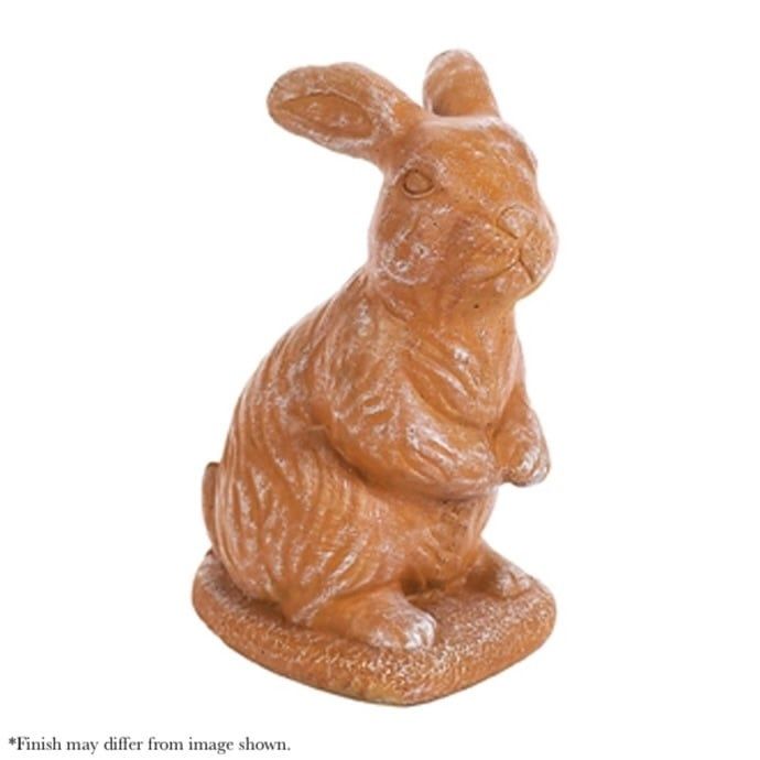 Statuary Medium Bunny/Rabbit Standing on Base  12hx9wx9d