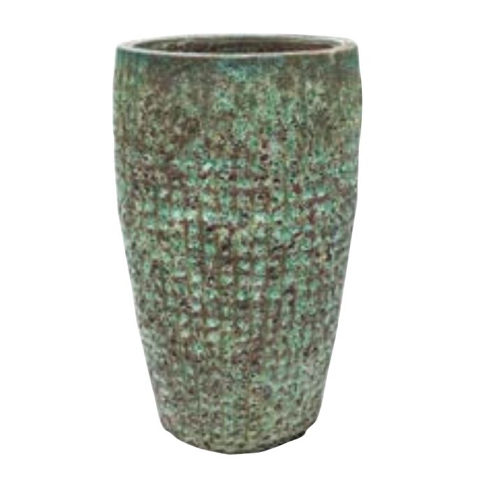 Pot Tall Atlantis Tom Grid Med 17x25.5 Atlantis Dk Green