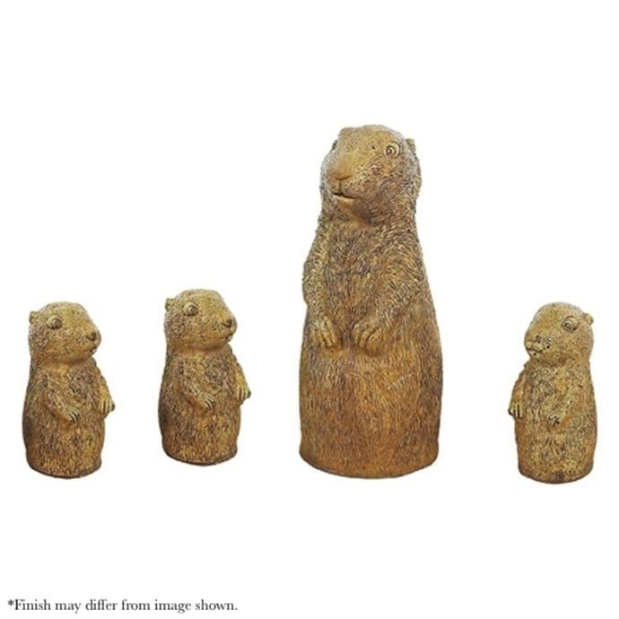 Statuary Prairie Dog Family 4pcs 3Wx3Dx8H
