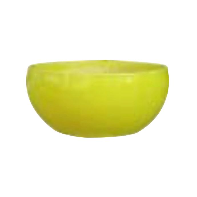 Pot Mumbai Low Bowl Lrg 12.5x5.5 Tropical Yellow