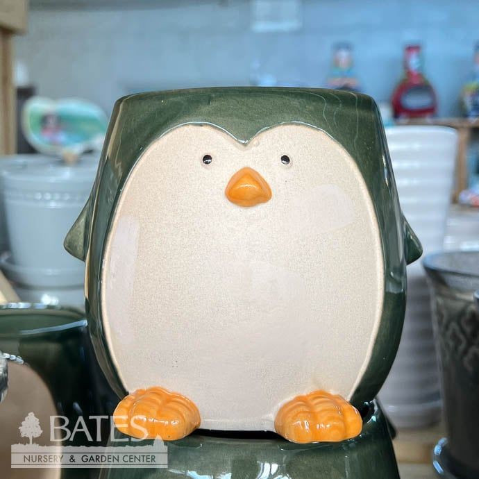 Pot Glazed Penguin Planter 5.8x4.5 Asst