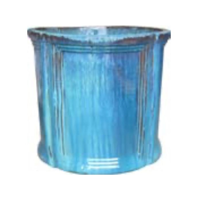 Pot Benson Planter w/Square Inset Sml 8.5x8 Sea Blue