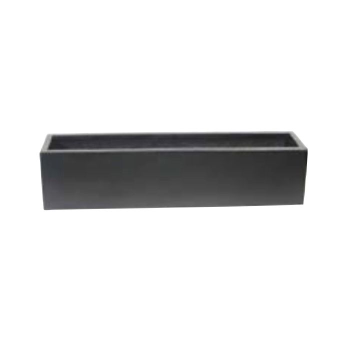Pot Essen Window Box Lrg 27.5x7.8x7 Black Fiberglass