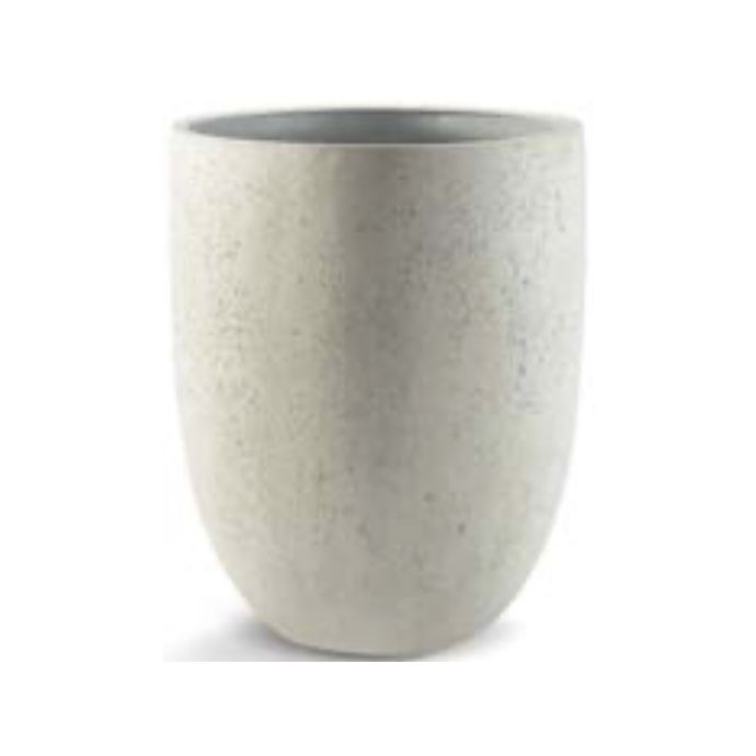 Pot Haku Tall Tom Planter Med 15.8x18.5 Antq White Fiberglass