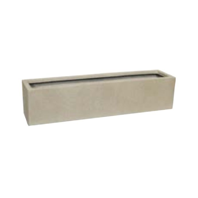 Pot Huka Window Box Sml 25.5x6x6 Antq White Fiberglass