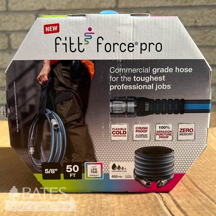 Garden Hose FITT 50ft x 5/8&quot; Force Pro Commercial Grade Grey