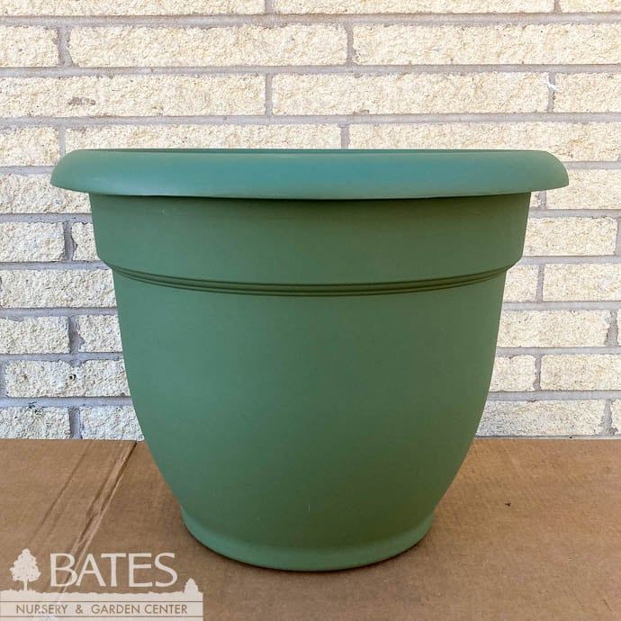 Pot Ariana Planter 16" Living Green/Olive Lt Wt Bloem