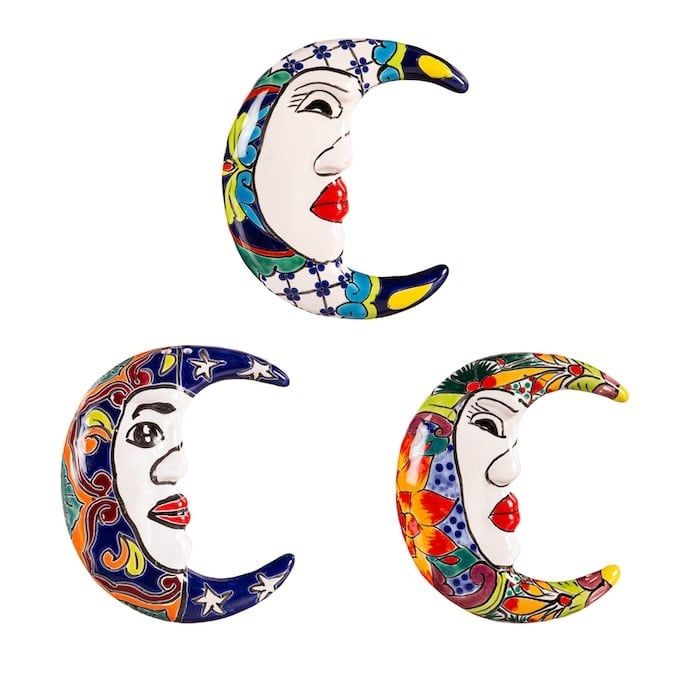 Wall Art/Decor Talavera Half Moon 6.5x1.5 Terracotta