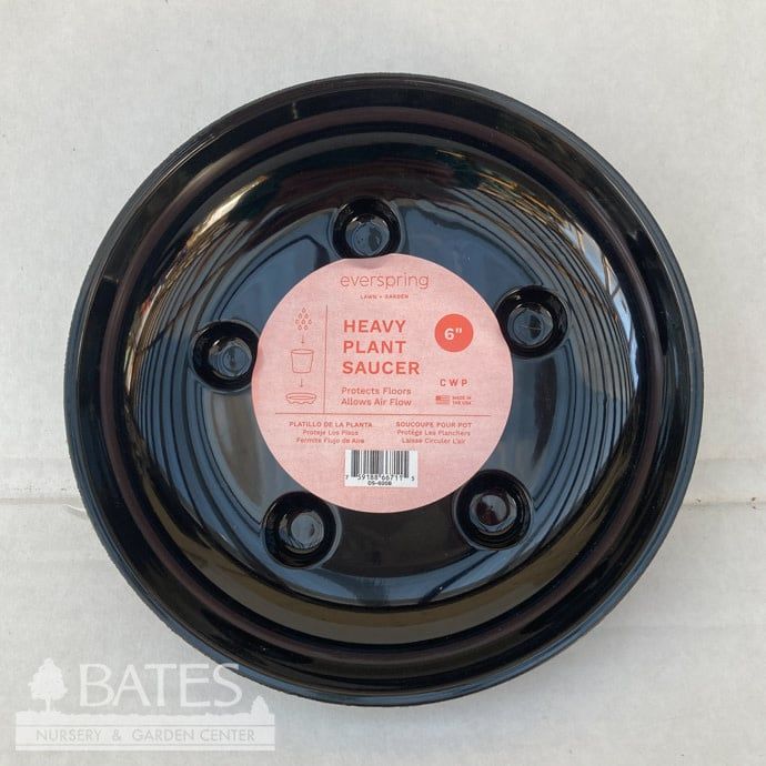 Saucer 6&quot; Black Carpet Saver