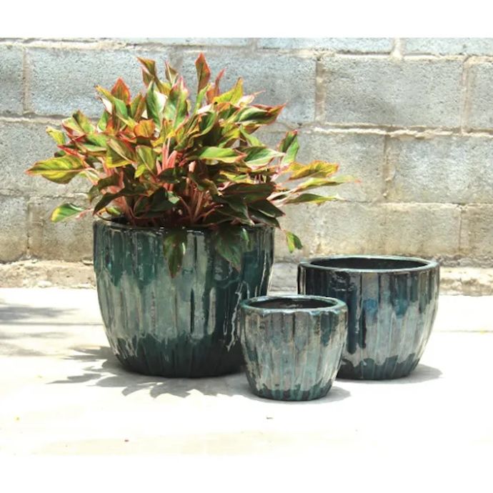 Pot Christie Woven Planter Lrg 14.5x12 Asst