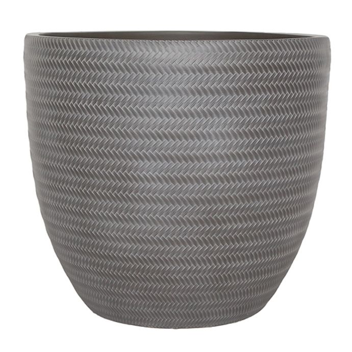 Pot Alameda Egg Pot Braided Lines Xlg 17x16.5 Asst Lt Wt
