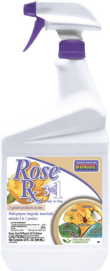 Rose Rx 3-in-1   1Qt RTU Insect-Mite-Fungicide Bonide