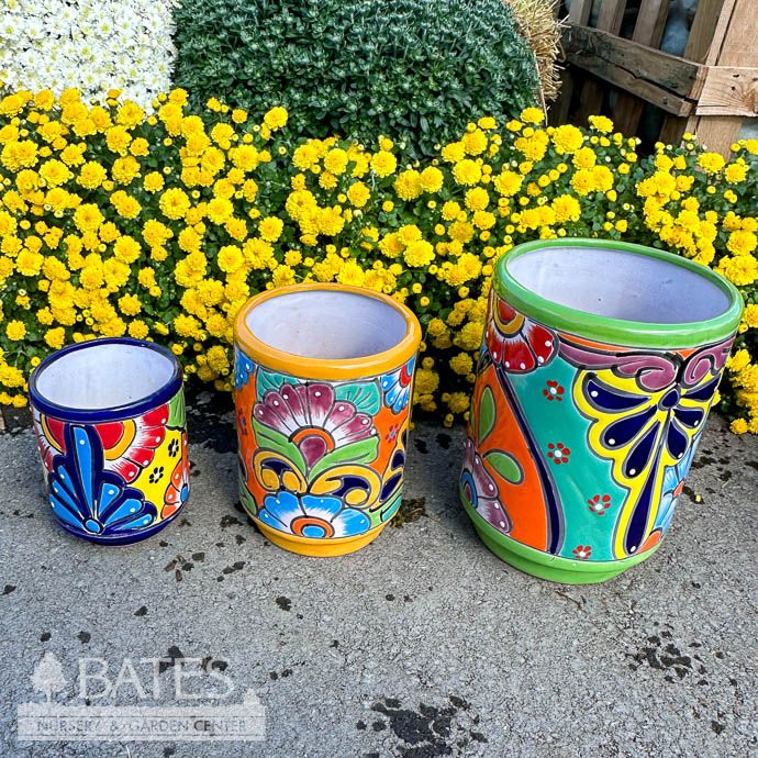 Pot Tall Cylinder Lrg 10x7 Talavera