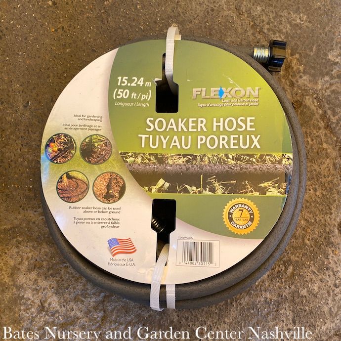Hose Soaker Flexon 50ft x1/2&quot; Weep &amp; Soak Black Soaker Hose