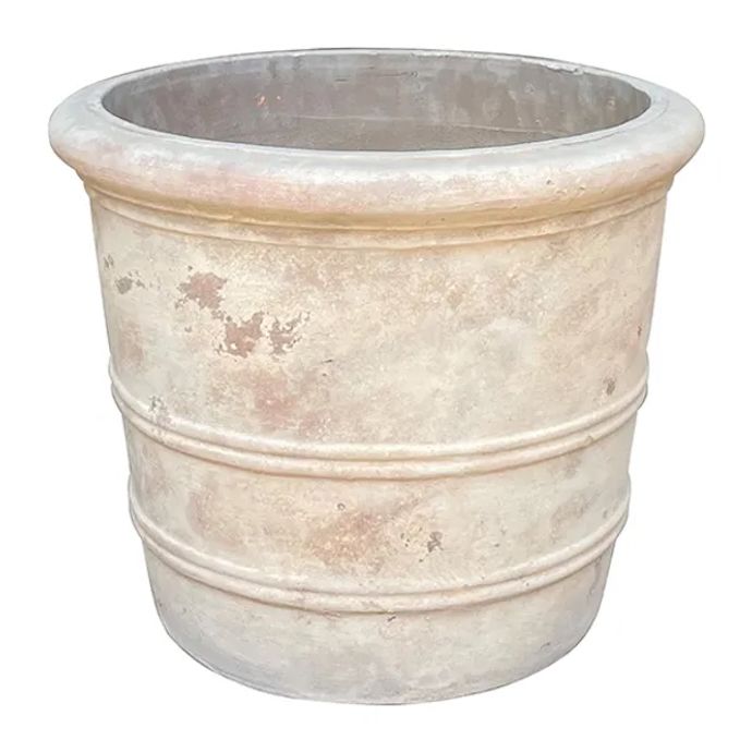 Pot Tuscan Rolled Rim Lrg 24.75x20.75 Sienna Antq Terracotta