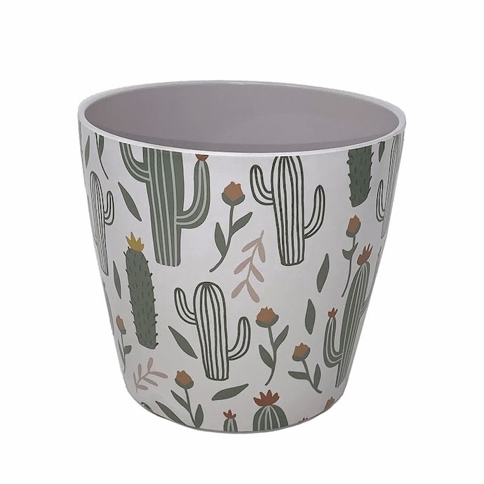 Pot 7&quot; Cactus Bamboo Self Watering TDI