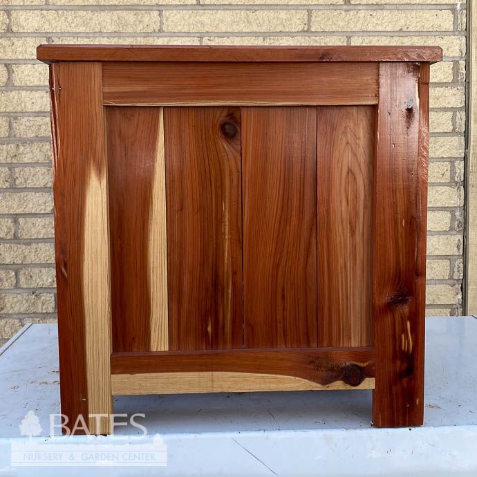 Pot Natural Cedar Square  18&quot;  Cedar Planter - Locally Made
