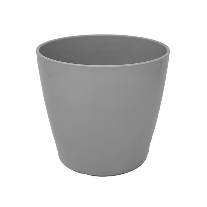 Pot 7&quot; Gray Solid Bamboo Self Watering TDI