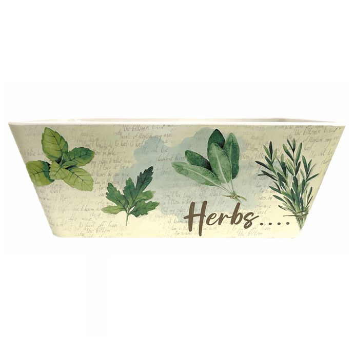 Pot Herbs Window Box 16x7x6.5 Bamboo Self Watering TDI
