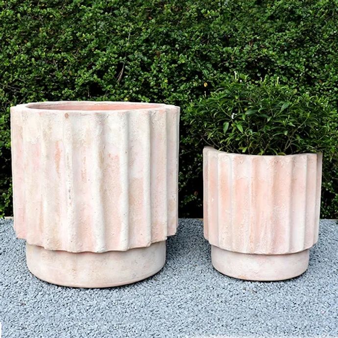 Pot Turbine Urn Lrg 15x14.5 Antq or Wash Terracotta