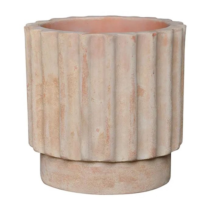 Pot Turbine Urn Lrg 15x14.5 Antq or Wash Terracotta