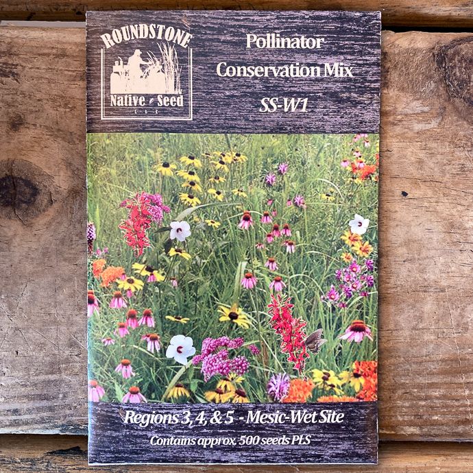 Seed Southern Pollinator Conservation Mix for Wet SS-W1 - Roundstone Native (TN)